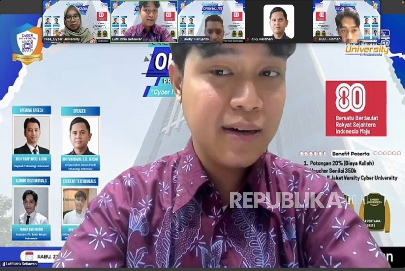 Luffi, mahasiswa Program Studi (Prodi) Teknologi Informasi (TI) dari Cyber University