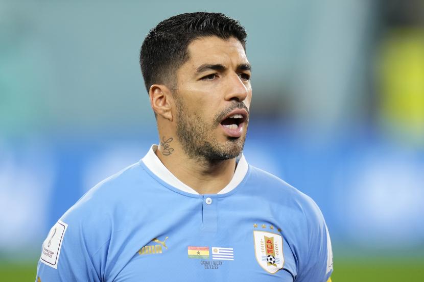 Striker timnas Uruguay, Luis Suarez.