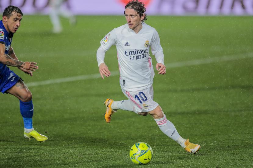  Gelandang Real Madrid Luka Modric.