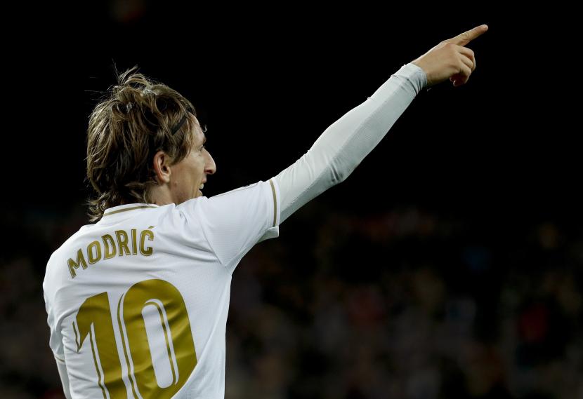 Gelandang Real Madrid Luka Modric.