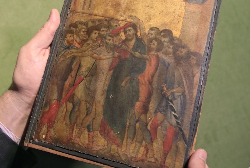 Lukisan abad ke-13 karya pelukis Italia Cimabue yang ditemukan di sebuah dapur di Prancis.