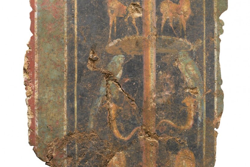 lukisan dinding yang diduga berasal dari abad 1 masehi