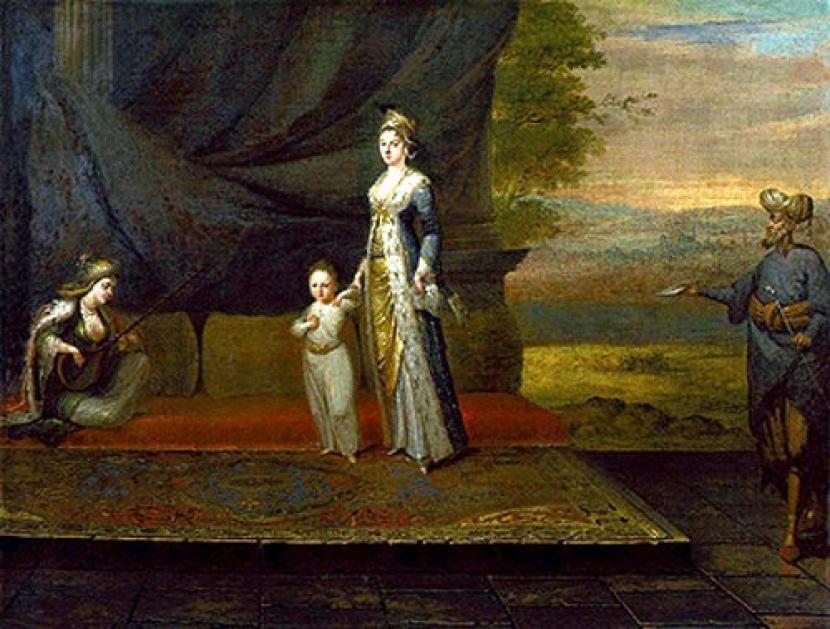 Lukisan Lady Mary Wortley Montagu, istri Duta Besar Kerajaan Inggris untuk Turki