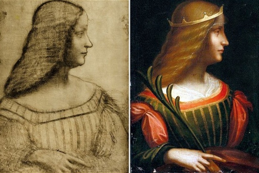 Lukisan Leonardo da Vinci yang menggambarkan Isabella d'Este, seorang wanita bangsawan Renaissance ditemukan di lemari besi Bank Swiss