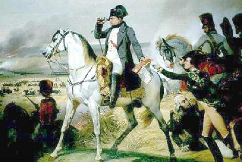 Lukisan Napoleon Bonaparte saat menerima kabar kekalahan di Pertempuran Waterloo