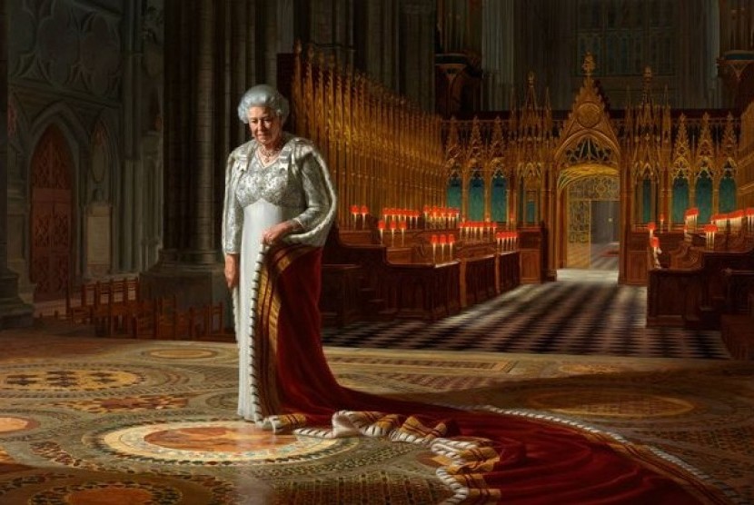 Lukisan Ratu Elizabeth yang dibuat oleh seniman Ralph Heimans 