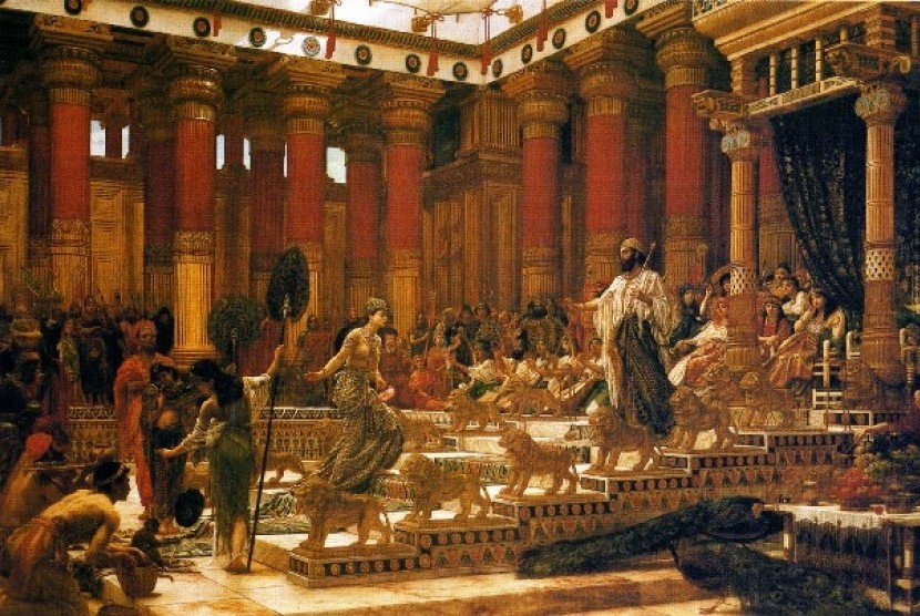 Lukisan yang menggambarkan pertemuan antara Ratu Sheba dan Nabi Sulaiman 