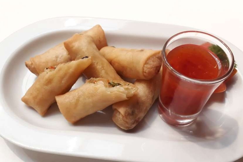 Lumpia Sayur, salah satu menu makan atlet Asian Games 2018, Jumat (10/8).