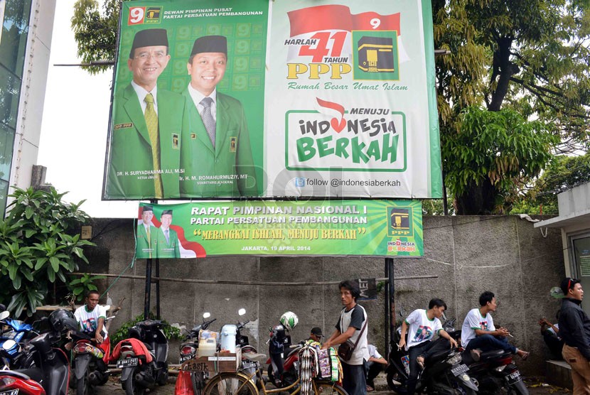 Papan kampanye PPP/ilustrasi (Republika/Agung Supriyanto)
