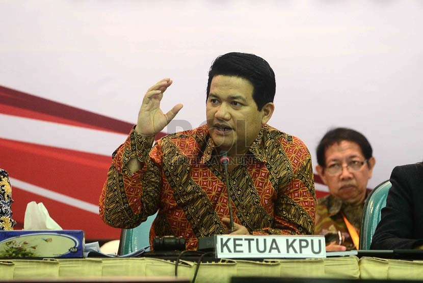  Ketua KPU Husni Kamil Manik. ( Republika/Agung Supriyanto)