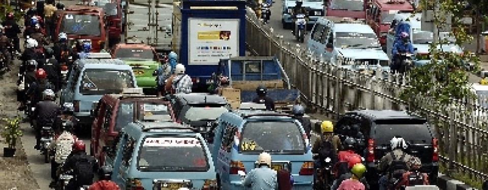 Macet parah di Warung Buncit, Jakarta Selatan