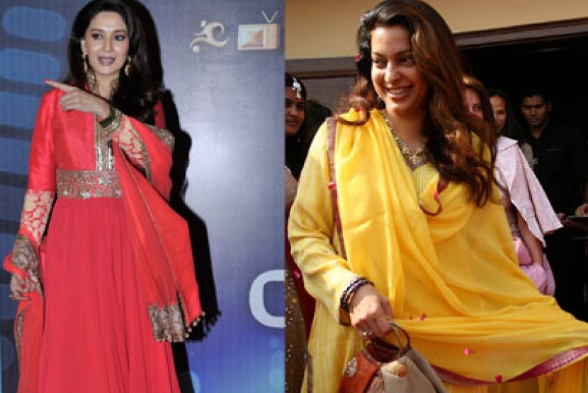 Madhuri Dixit dan Juhi Chawla