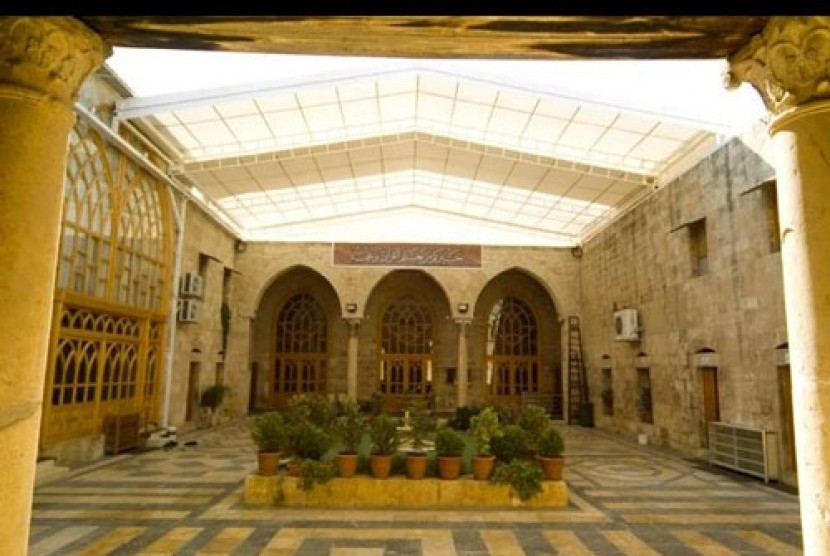 Madrasah Al-Zahiriyah di Aleppo, Suriah.