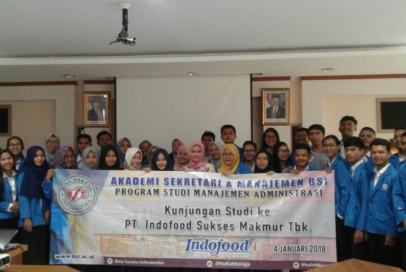 Mahasiswa ASM BSI Jakarta menyelenggarakan kunjungan industri ke PT Indofood Sukses Makmur Tbk di Bekasi, Jawa Barat.