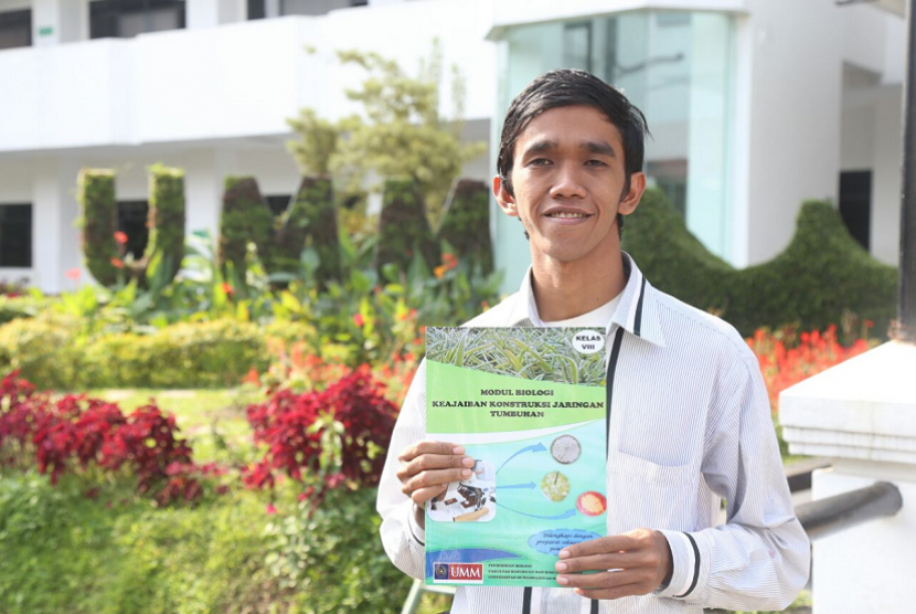 Mahasiswa berprestasi Universitas Muhammadiyah Malang (UMM), Samsul Arifin. 
