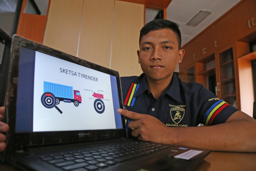 Mahasiswa Program Studi Teknik Mesin, Fakultas Teknik, Universitas Muhammadiyah Malang (UMM), Haryo Widya Darmawan menemukan inovasi yang diberi nama Tyrender.