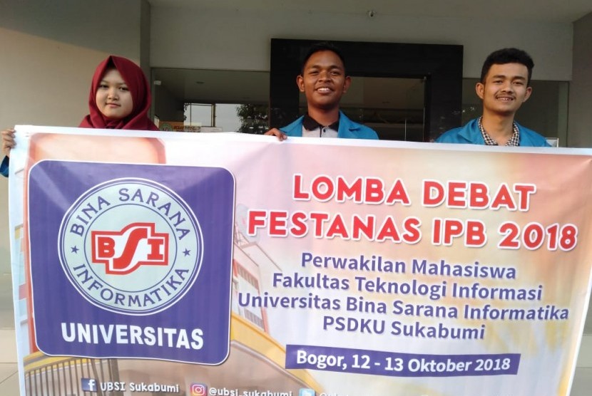 Mahasiswa UBSI Sukabumi meraih prestasi di ajang debat nasional.