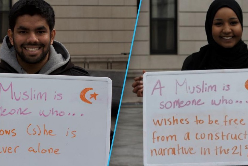 Mahasiswa Universitas Yale mengkampanyekan arti penting menjadi seorang Muslim.