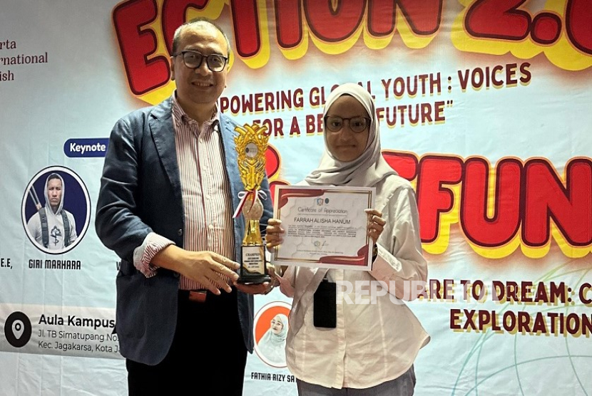 Mahasiswi Program Studi (Prodi) Bisnis Digital Cyber University, Farrah Alisha Hanum.
