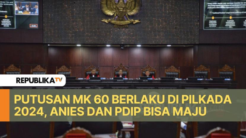 Mahkamah Konstitusi (MK) membuat putusan Nomor 60/PUU-XXII/2024 yang mengubah syarat pengusungan pasangan calon (paslon) Pilkada Serentak 2024.