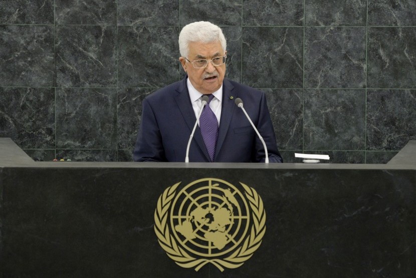 Dalam pidato di Dewan Keamanan PBB Presiden Mahmoud Abbas akan kumpulkan dukungan. Ilustrasi.