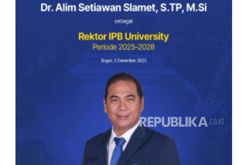 Majelis Wali Amanat (MWA) IPB University resmi memilih Dr Alim Setiawan Slamet, STP, MSi sebagai Rektor IPB University Pengganti Antar Waktu (PAW) periode 2025–2028.