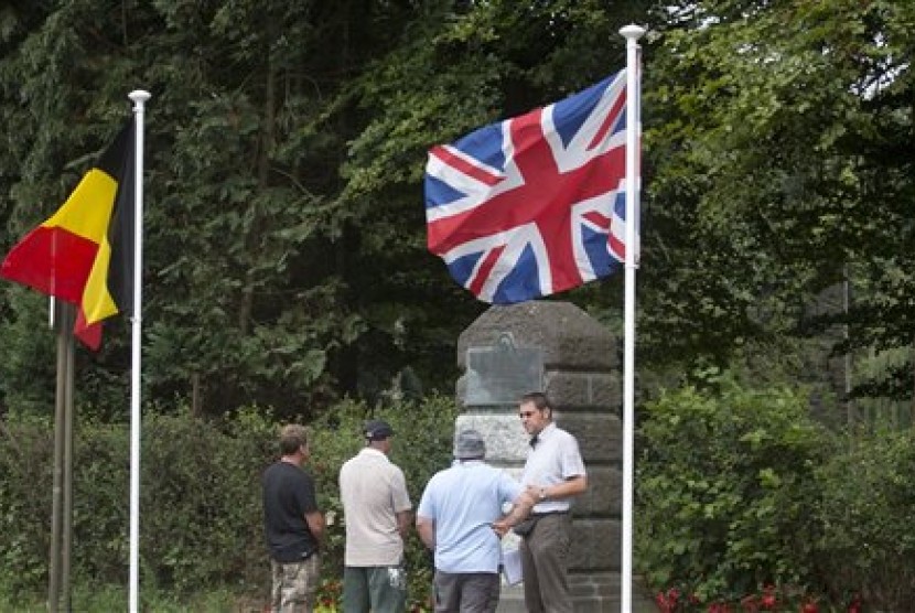 Makam tentara Inggris yang gugur di Belgia. 