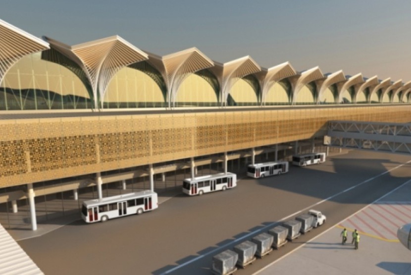 Maket bandara baru di Madinah