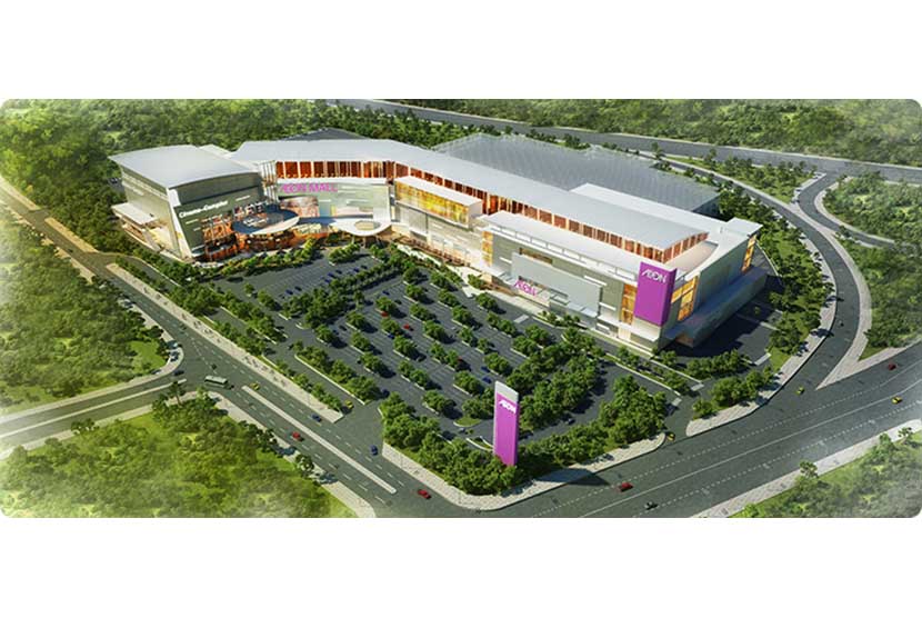 Maket pembangunan proyek Aeon Mall di BSD City.