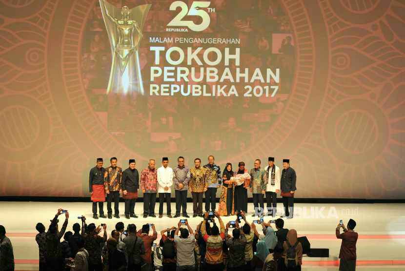 Awarding night of Tokoh Perubahan Republika at Djakarta Theater, Jakarta, Tuesday (April 10).