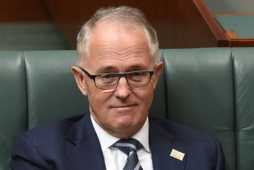 Malcolm Turnbull , Perdana Menteri Australia yang baru menggantikan Tony Abbott. 