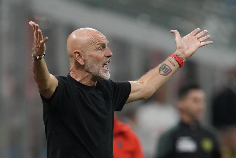 Pelatih AC Milan, Stefano Pioli.