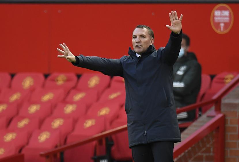 Manajer Leicester Brendan Rodgers.