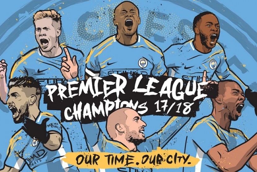 Manchester City juara Liga Primer Inggris musim 2017/2018