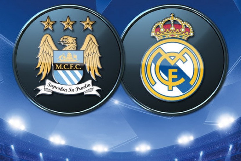 Manchester City vs Real Madrid di semifinal Liga Champions.