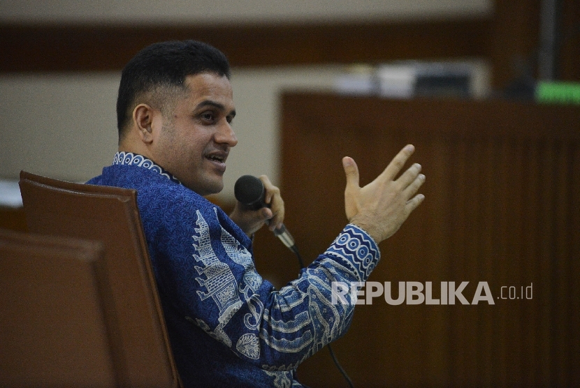 Mantan Bendahara Umum Partai Demokrat Muhammad Nazaruddin.