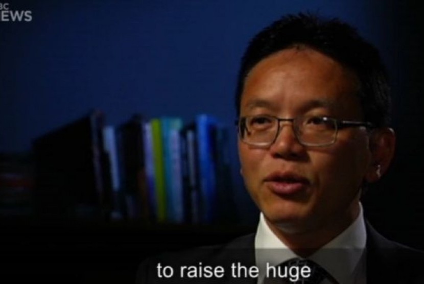 Mantan diplomat Cina Chen Yonglin dalam wawancara dengan ABC News.