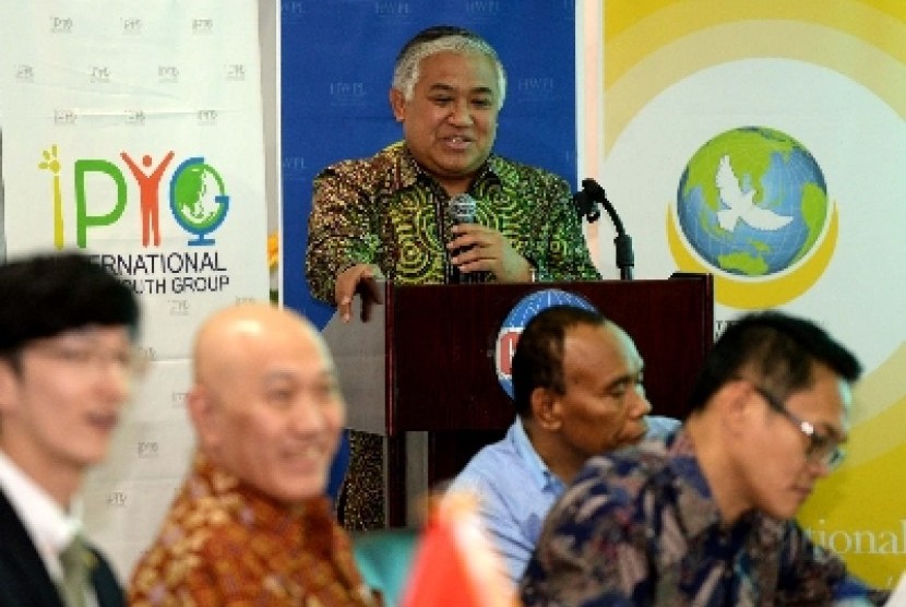 Mantan ketua umum Majelis Ulama Indonesia Din Syamsuddin.