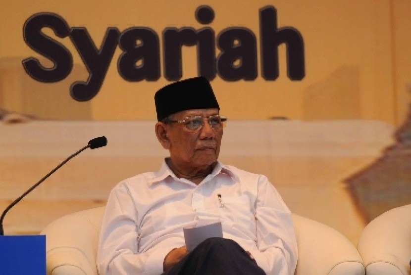 Mantan ketua umum Pengurus Besar Nadhlatul Ulama (PBNU) KH Hasyim Muzadi.