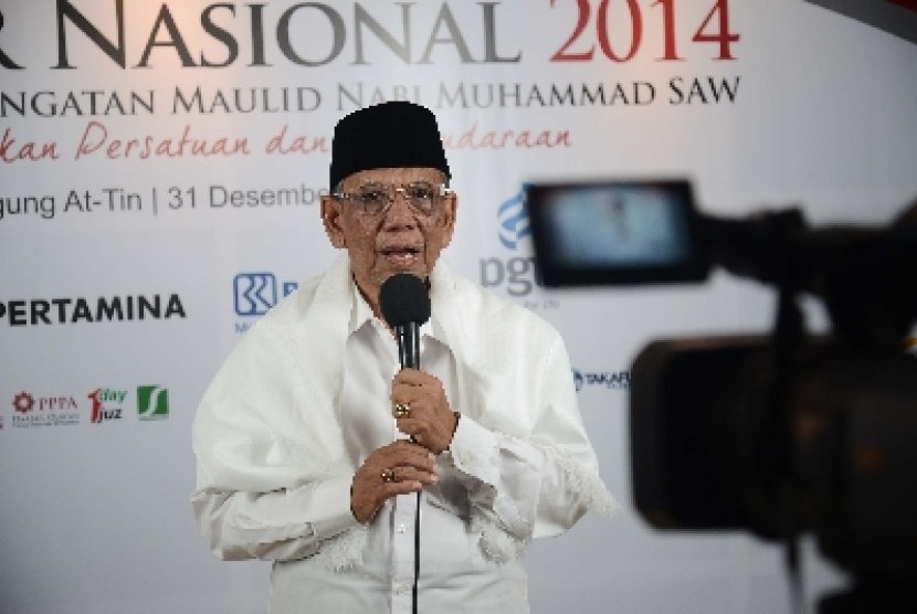 Mantan ketua umum Pengurus Besar Nahdlatul Ulama (PBNU) KH Hasyim Muzadi.