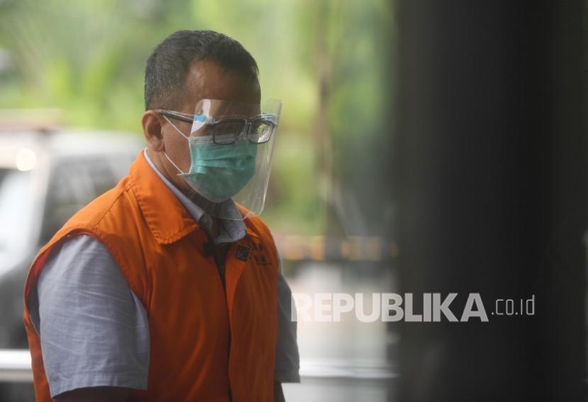 Mantan Menteri Kelautan dan Perikanan Edhy Prabowo tiba untuk menjalani pemeriksaan lanjutan di gedung KPK (ilustrasi)