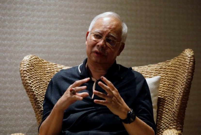 Mantan perdana menteri Malaysia Najib Razak. 