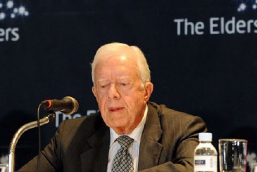 Mantan presiden AS Jimmy Carter mengkritik rencana perdamaian Timur Tengah. Ilustrasi.