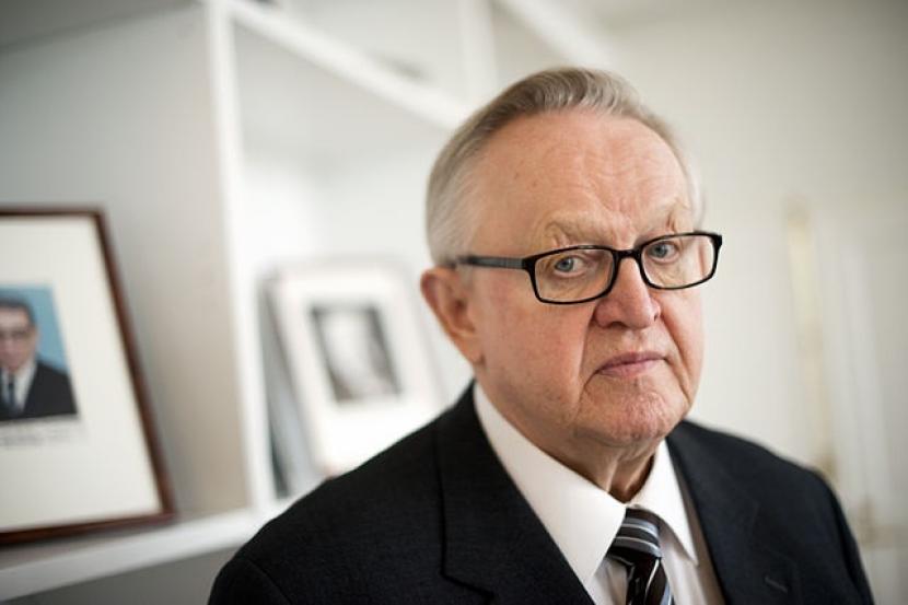 Mantan Presiden Finlandia Martti Ahtisaari.