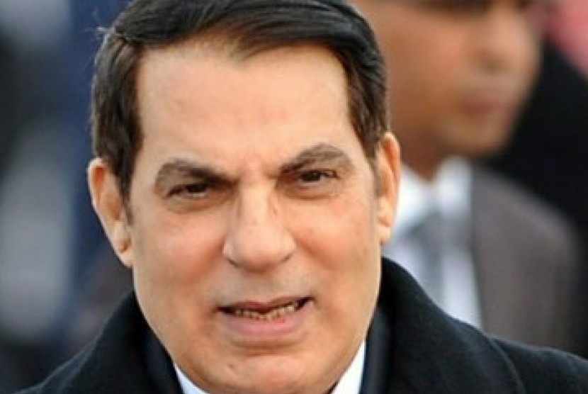 Mantan Presiden Tunisia terguling, Zine Al-Abidine Ben Ali.