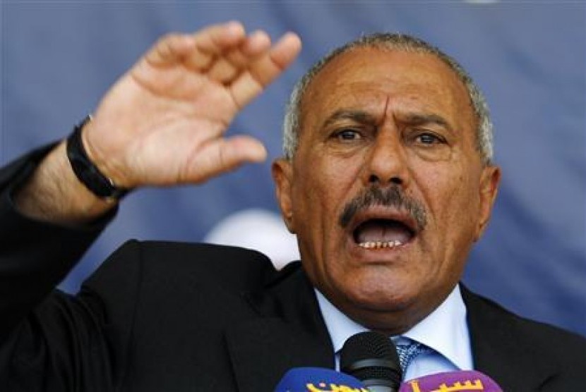 Former Yemeni president Ali Abdullah Saleh