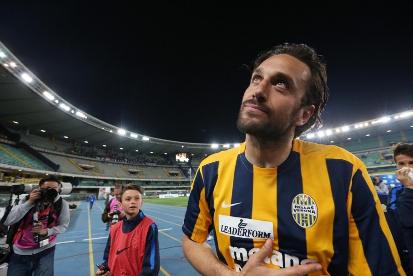 Mantan striker Hellas Verona, Luca Toni.