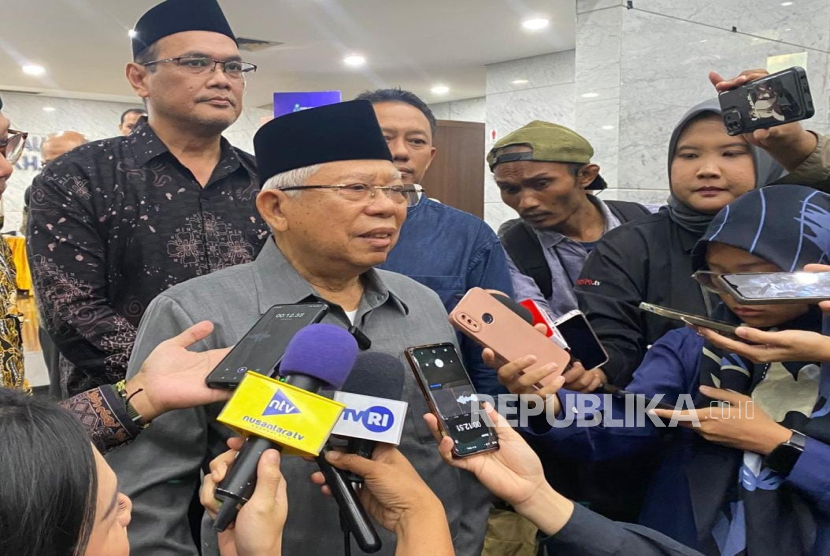 Mantan Wakil Presiden Indonesia, KH Maruf Amin pada acara Wakafpreneur: Optimizing Waqf Assets, Toward Economic Equity and Prosperity di Kemenag RI, Kamis (30/10/2025)