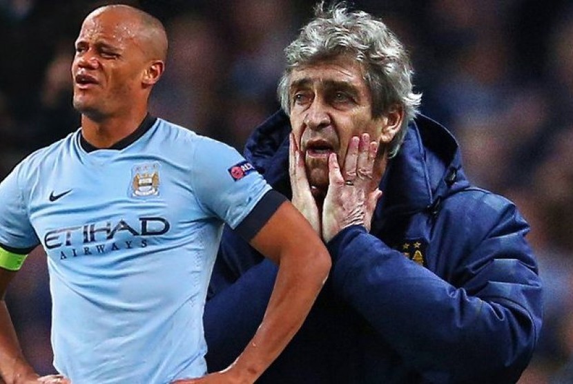 Manuel Pellegrini dan Vincent Kompany