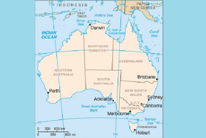 Map of Australia  